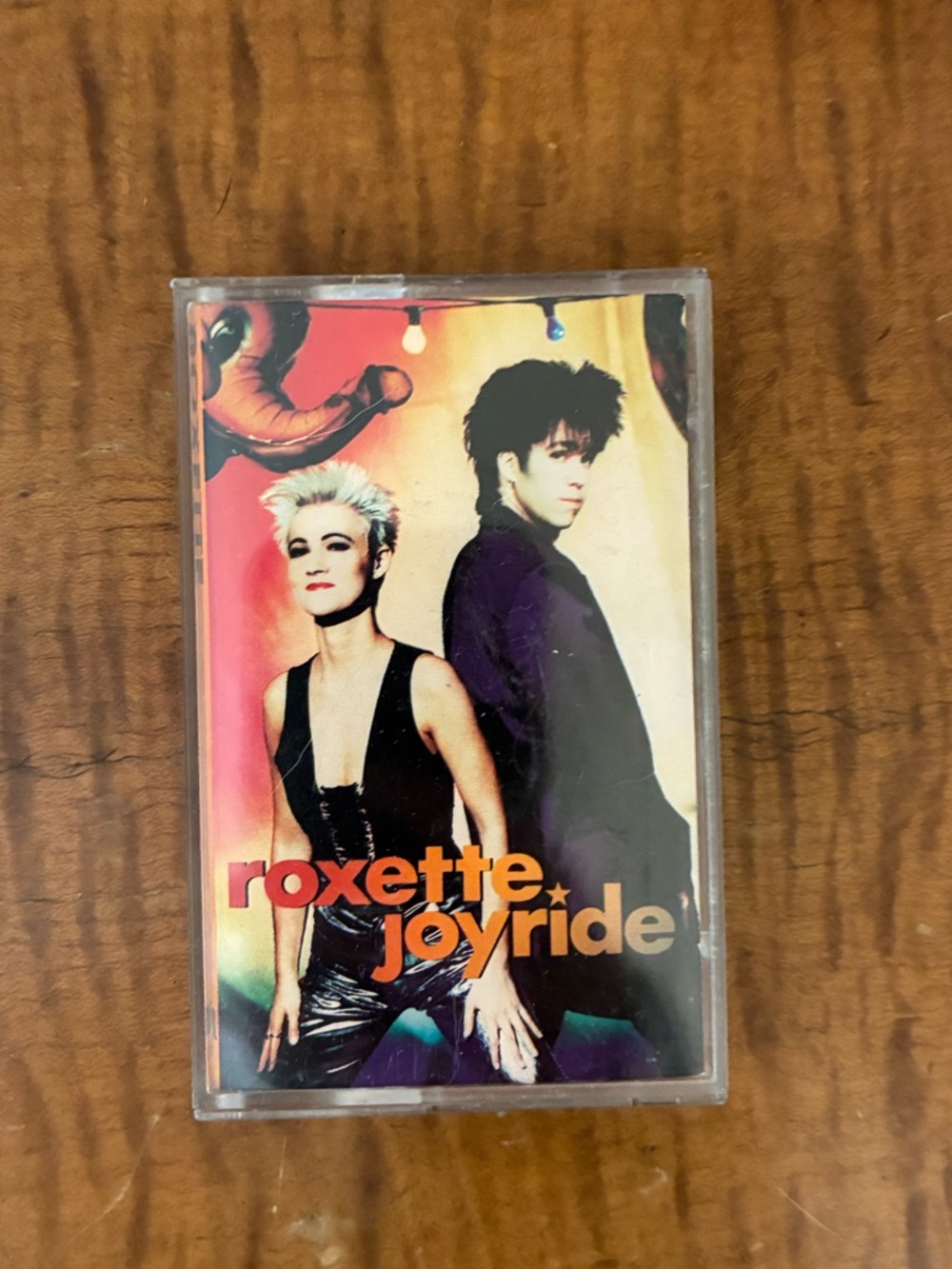 Vintage cassette tape of album "Joyride" by Roxette